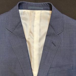 Mens Gucci sz 52 blue 100% wool jacket sport coat